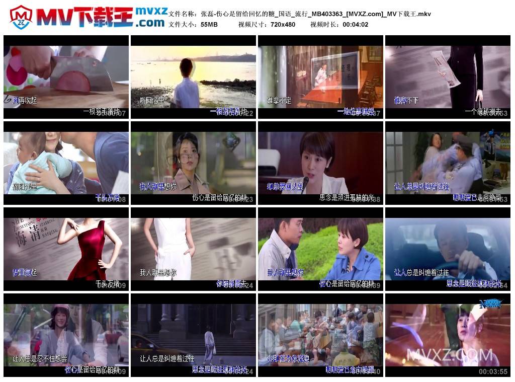 张磊-伤心是留给回忆的糖_国语_流行_MB403363